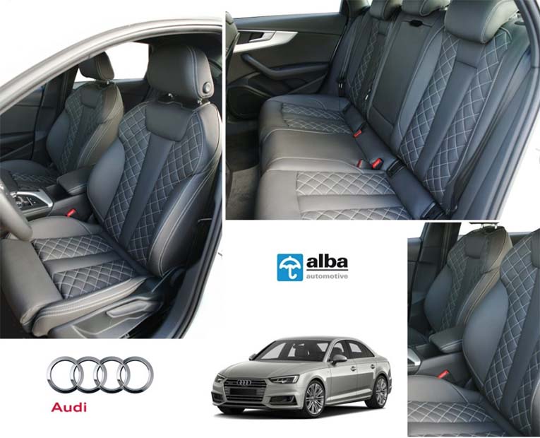 Alba Nieuws Audi A4 Lederen Interieur Diamond Stiksel