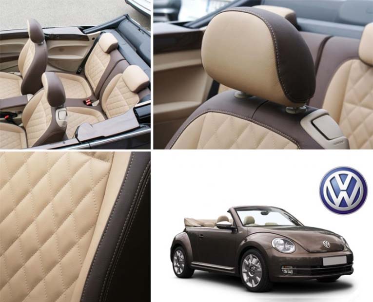 Alba Nieuws VW Beetle Chocoladebruin Lederen Interieur