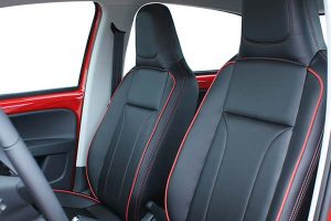 Seat Mii Alba eco-leather®®®®®® Zwart Rood stiksel Perforatie
