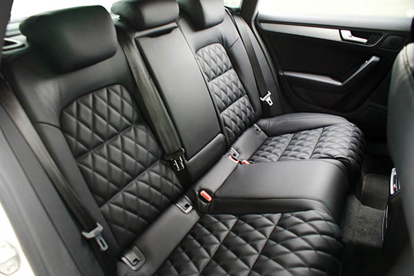 Audi A5 Sportback, Alba eco-nappa zwart diamond achterbank