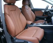 Audi A4, Alba Nappa Leder Kaneel Bruin voorstoelen