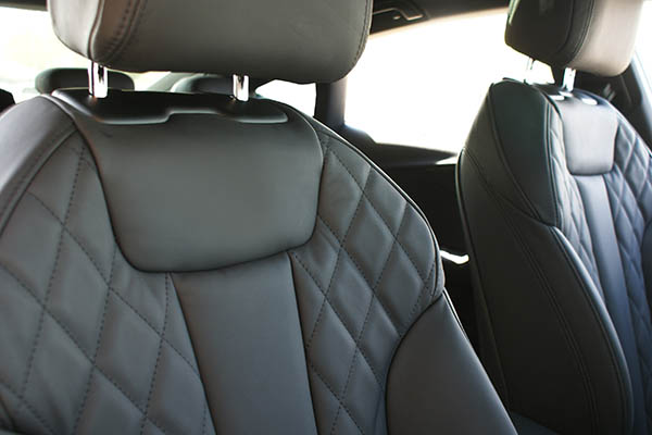Audi A5 Sportback, Alba Nappa Zwart met Diamond stiksel detail