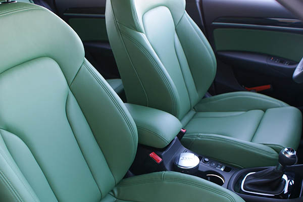 Audi Q3, Speciaal besteld Nappa leder Groen voorstoelen