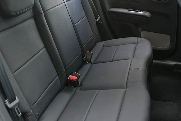 Citroen C3, Alba eco-leather®®®®®® Zwart achterbank detail