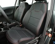 Opel Corsa, Alba eco-leather®®®®®® zwart met rood stiksel voorstoelen