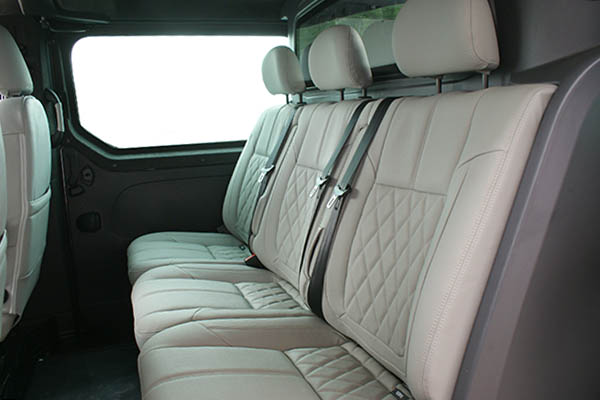 Opel Vivaro, Alba eco-leather®®®®®® Titanium Grijs Diamond Achterbank