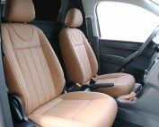 Volkswagen Caddy, Alba Buffalino Leder Truffel Bruin voorstoelen