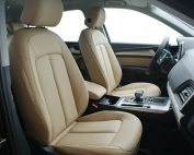 Audi Q5, Alba Buffalino Samt Beige Leder Voorstoelen