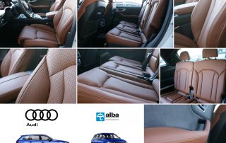 Audi SQ7 Alba Valcona Cognac Nappa Leder inbouw