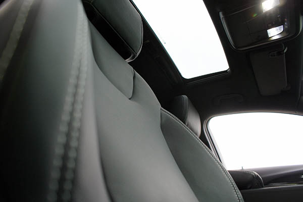 Opel Insignia, Alba Buffalino Leder Zwart Voorstoelen Detail