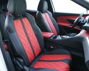 Peugeot 3008 Alba Buffalino Leder Zwart Rood Voorstoelen