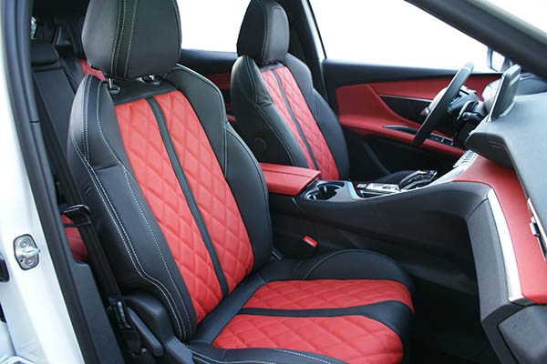 Peugeot 308, Buffalino Leather and Alcantara Black - Alba Automotive