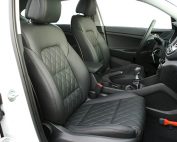 Hyundai Tucson Alba Buffalino Leder Zwart met Diamond Stikselpatroon Voorstoelen