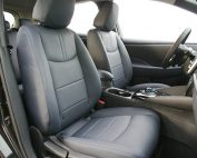 Nissan Leaf Alba Buffalino Leder Marine Blauw Interieur Voorstoelen