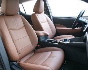 Nissan Leaf Alba Buffalino Leder Kaneel Bruin Interieur Voorstoelen