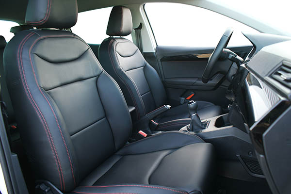 Seat Ibiza Alba eco-nappa zwart interieur voorstoelen