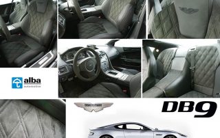Aston Martin DB9 Alba Interieur Nappa Leder Alcantara Zwart Diamond Dubbel