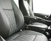 Mercedes Benz Vito Alba eco-nappa Zwart leder interieur inbouw Diamond Voorstoelen