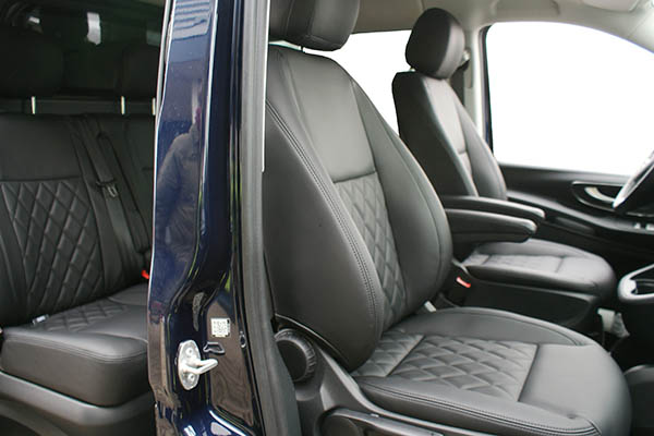 Mercedes Benz Vito Alba eco-nappa Zwart leder interieur inbouw Diamond