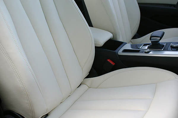 Audi A5 Sportback Alba Buffalino Leder Wit Voorstoelen Detail