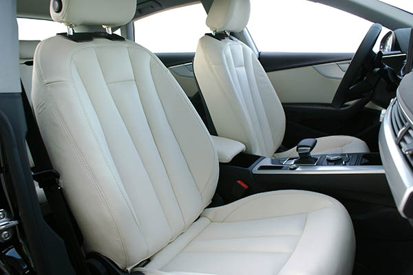 Audi A5 Sportback Alba Buffalino Leder Wit Voorstoelen