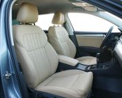 Skoda Superb Alba Samt Beige eco nappa voorstoelen