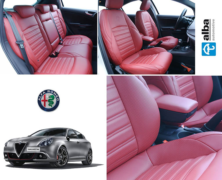 Alfa Romeo Giulietta Alba Rood Nappa Leder Inbouw Compilatie foto