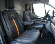 Ford Transit Custom Alba Eco-leather Zwart Honingraat Voorstoelen
