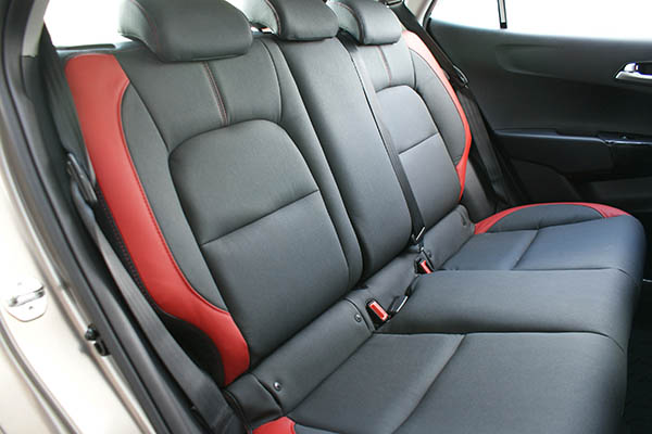 Kia Picanto Alba eco-leather®®®®®® antraciet leder inbouw rood achterbank