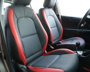 Kia Picanto Alba eco-leather®®®®®® antraciet leder inbouw rood voorstoelen