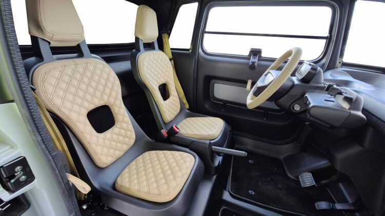 Opel e-rocks bekleden lederinbouw