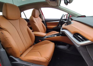 Skoda Enyaq met nappa Cognac.