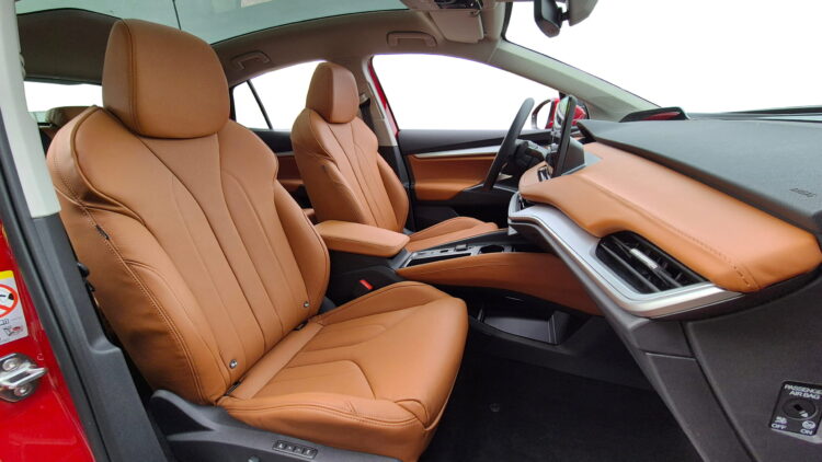 Skoda Enyaq met nappa Cognac.