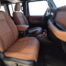 Jeep Wrangler lederen interieur met Cinnamon Nappa.